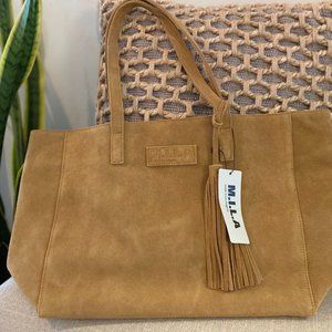 M.I.L.A. Luxury Suede Tote Bag - BRAND NEW